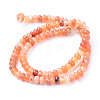 Natural Carnelian Bead Strands X-G-R403-4x6-16-2