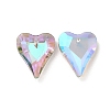Electroplated Glass Pendants EGLA-M029-05-05-2
