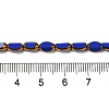 Electroplate Glass Beads Strands EGLA-P061-02A-M-5