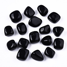 Natural Black Obsidian Beads G-N332-001