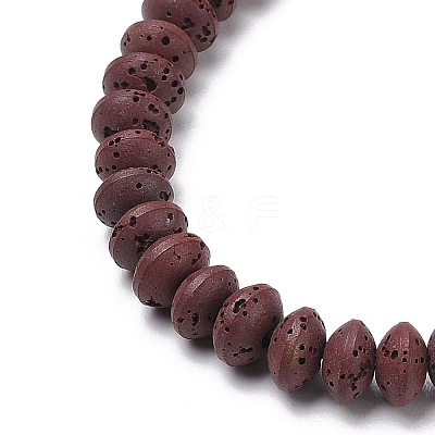 Synthetic Lava Rock Beads Strands G-B087-02A-07-1