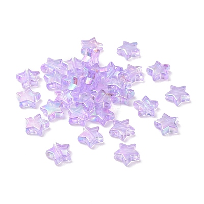 Eco-Friendly Transparent Acrylic Beads PL556-PW41-1