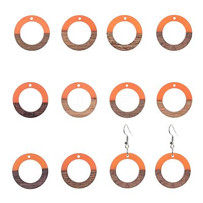 Resin & Wood Pendants RESI-OL0001-10D-1