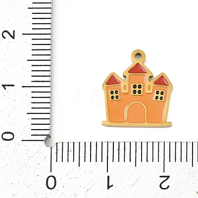 304 Stainless Steel Enamel Charms FIND-I068-02G-01-1