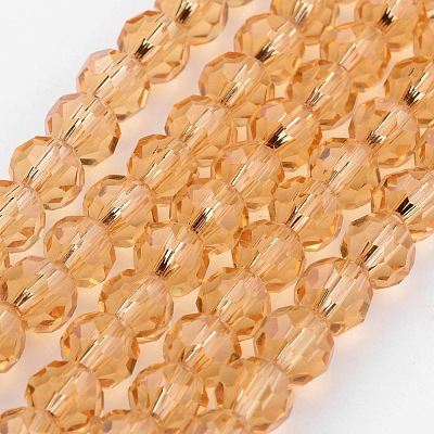 Transparent Glass Bead Strands GLAA-G013-8mm-92-1