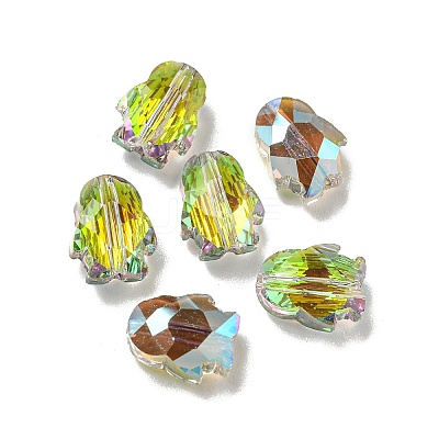 Electroplate Glass Beads EGLA-A041-01-HR01-1