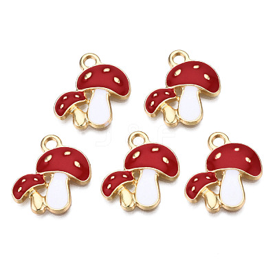 Alloy Enamel Pendants X-ENAM-T009-46E-RS-1