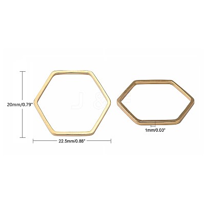 Brass Linking Rings KK-S327-03KC-1