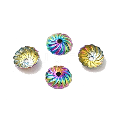 Ion Plating(IP) 304 Stainless Steel Bead Caps STAS-G075-10MC-1