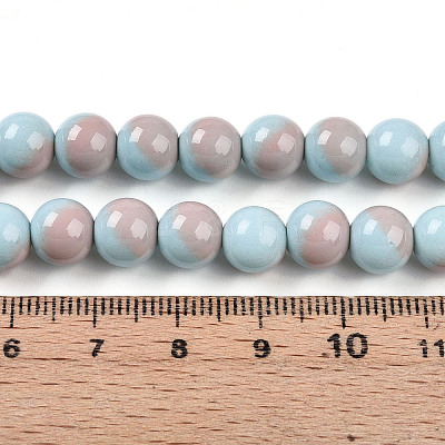 Baking Paint Glass Beads Strands DGLA-N012-8mm-06-1