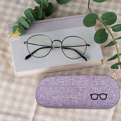 1Pc Oval Polyester Eyeglass Cases AJEW-CN0007-32E-1