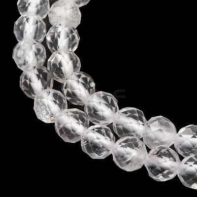 Natural Quartz Crystal Beads Strands X-G-C226-B05-4mm-1