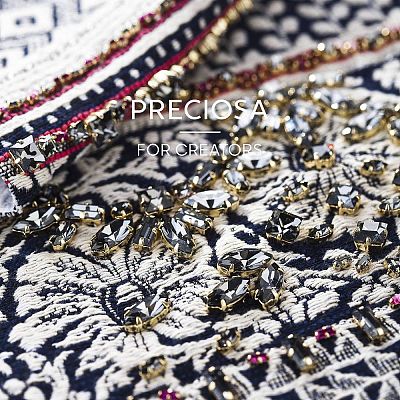 Preciosa® MAXIMA Crystal Sew-On Cups Y-PRC-SF7-00030-200-S-1