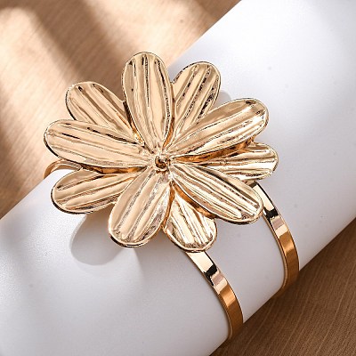 Alloy & Iron Cuff Bangles for Women LS-BJEW-F501-01A-KCG-1