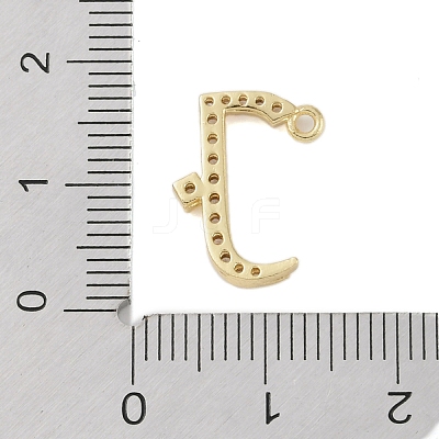 Rack Plating Brass Micro Pave Clear Cubic Zirconia Pendants KK-A224-03G-G-1