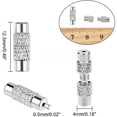 Brass Screw Clasps KK-NB0002-10-1