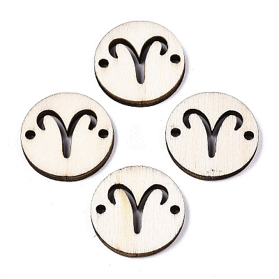 Unfinished Natural Poplar Wood Links Connectors WOOD-S045-139A-12-1