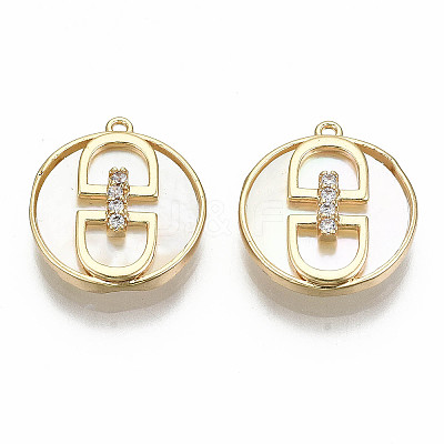 Natural Freshwater Shell Pendants KK-S356-200G-NF-1