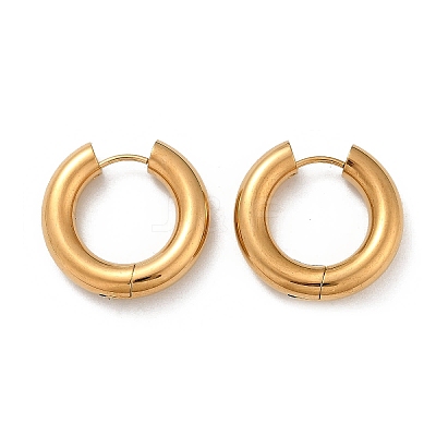202 Stainless Steel Polishing Hoop Earrings EJEW-M106-02G-04-1