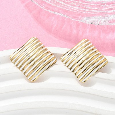 304 Stainless Steel Stud Earrings EJEW-A130-03A-G-1