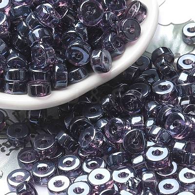 Transparent Colours Luster Glass Seed Beads SEED-E001-T3x6mm-A05-1