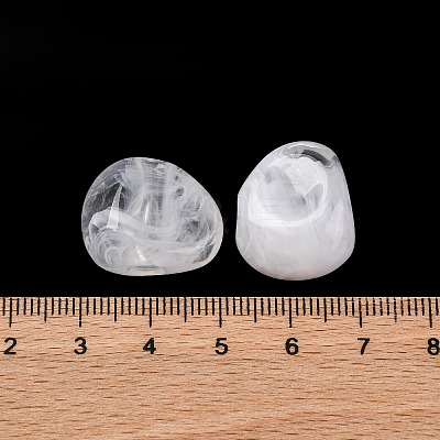Two Tone Opaque Acrylic Beads MACR-Z002-01E-1