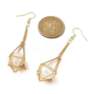 Brass Earring Hooks with Tray EJEW-JE05582-01-1