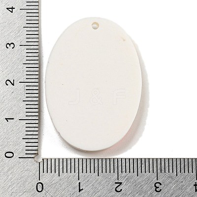 Geometrical Shape with Fruit Handmade Polymer Clay Pendants CLAY-E008-01B-1