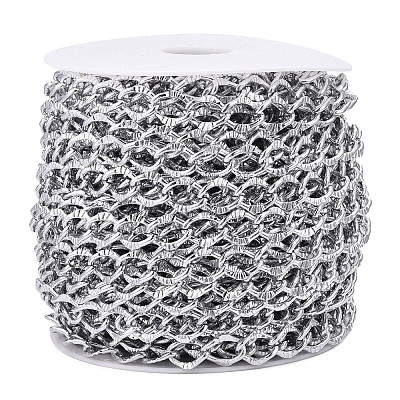 Aluminium Textured Curb Chains CHA-T001-43S-1