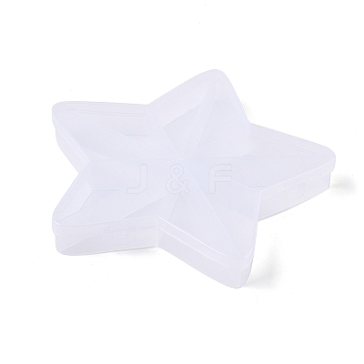 (Defective Closeout Sale: Scratched) 10 Grids Transparent Plastic Box LS-CON-XCP0002-62-1