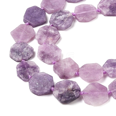 Natural Lepidolite Beads Strands G-L095-A01-01B-1