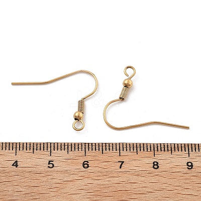 304 Stainless Steel Earring Hooks Ion Plating(IP) LS-STAS-E149-02G-01-1
