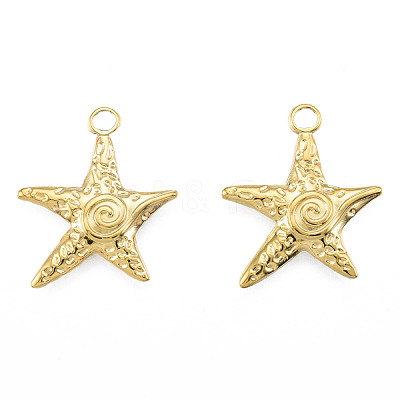 Ion Plating(IP) 201 Stainless Steel Pendants STAS-N098-230LG-1