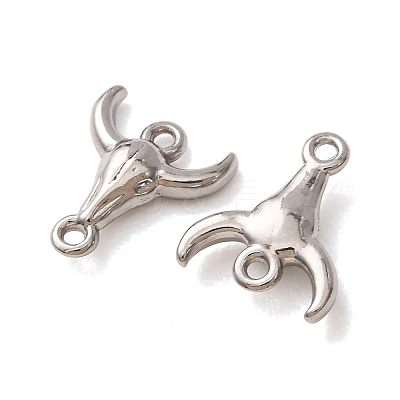 304 Stainless Steel Connector Charms STAS-N124-64P-1
