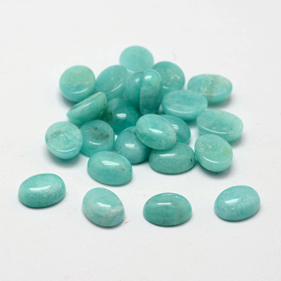 Oval Natural Amazonite Cabochons X-G-O147-02B-1