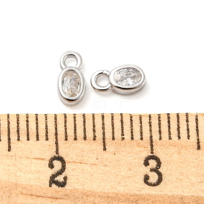 Real Platinum Plated Rhodium Plated 925 Sterling Silver Charms STER-K176-03C-P-1