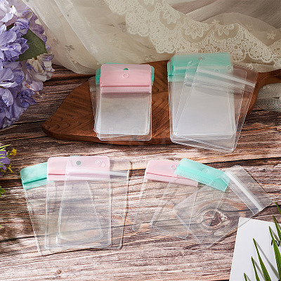 24Pcs 6 Styles Rectangle Transparent EVA Zip Top Gift Bags OPP-TADJ0001-08-1