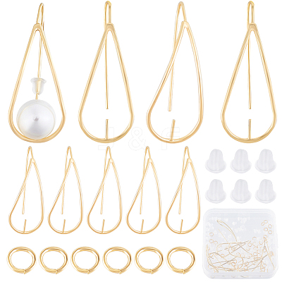 12Pcs Brass Earring Hook DIY-CN0002-62-1