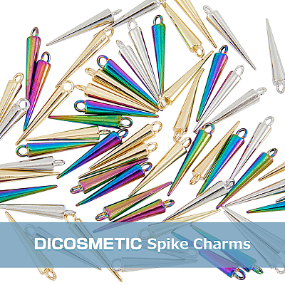 60Pcs 3 Colors Alloy Pendants PALLOY-DC0001-01-NR-1