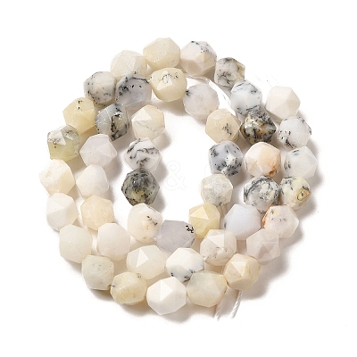 Natural White African Opal Beads Strands G-K382-A13-02-1