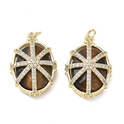 Natural Tiger Eye Faceted Pendants GG-CBA42CA-04G-01-1