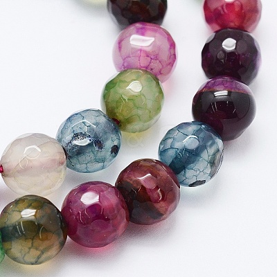 Natural Agate Beads Strands G-E469-05-8mm-1