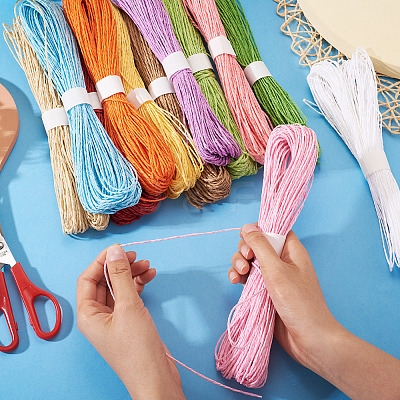 12 Bundles 12 Colors Twisted Paper Cord DIY-TA0013-29-1