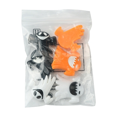 6Pcs 6 Styles Halloween Opaque Resin Decoden Cabochons CRES-FS0001-67-1