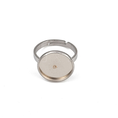 304 Stainless Steel Cuff Ring Components STAS-D372-05P-02A-1
