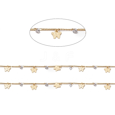 Handmade Brass Curb Chains CHC-I036-64G-1