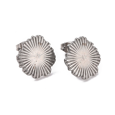 Non-Tarnish 304 Stainless Steel Stud Earring Finding STAS-C059-01P-1