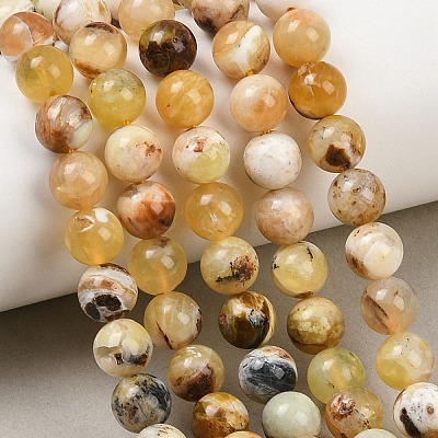 Natural Yellow Opal Beads Strands G-G992-A02-A-1