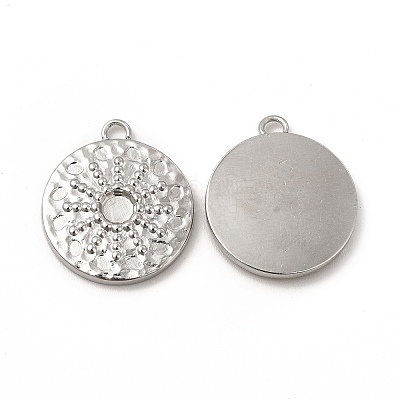 Tarnish Resistant 304 Stainless Steel Pendant Cabochon Settings LS-STAS-A070-17P-1