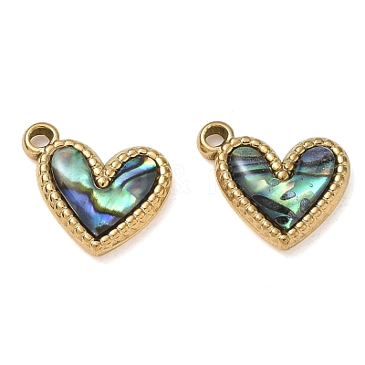 Natural Paua Shell Pendants SA-CBA11D7-24B-G-1